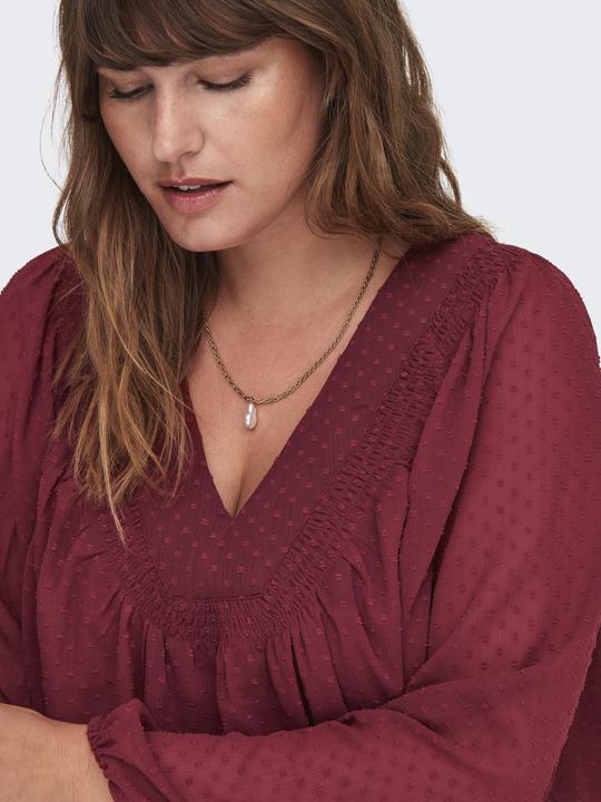 Immagine prodotto Only Vestibilità regolare Scollo a V Polsini elasticizzati Maniche a palloncino Top Top (46)