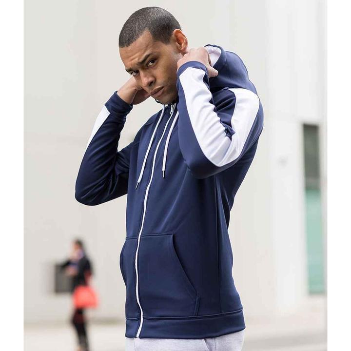 Immagine prodotto Awdis Giacca con cappuccio Just Hoods in poliestere sportivo a contrasto (3XL)