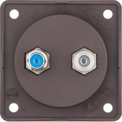 Immagine prodotto Berker Scatola di connessione per antenna, TV / SAT, opaca INTEGRO IEC (coassiale) / connettore F
