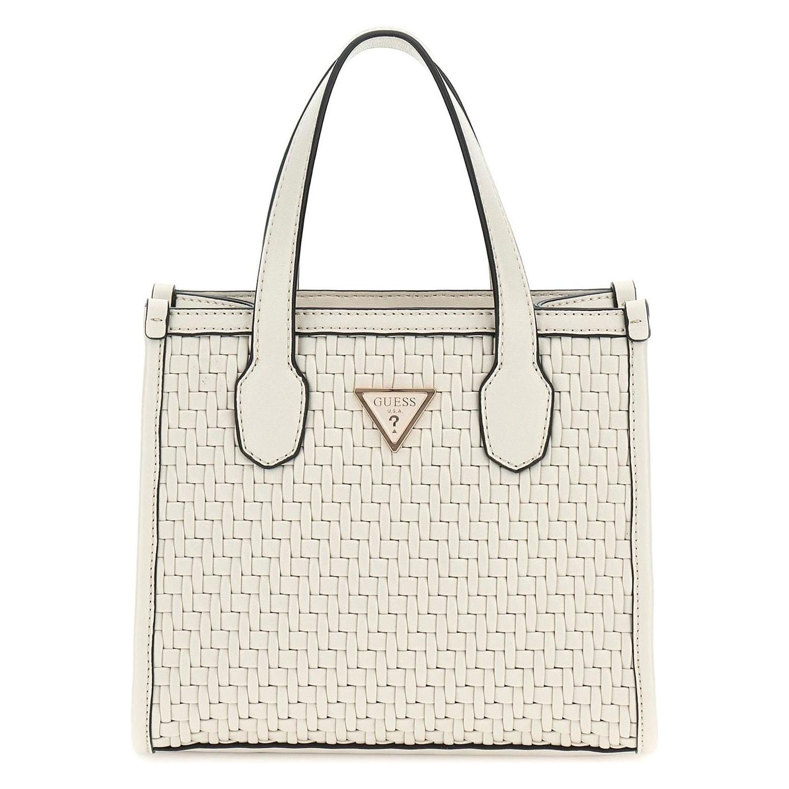 Guess, Damen, Handtasche, Silvana 2 Compartment Mini Tote, Beige