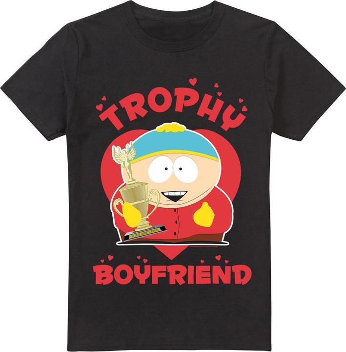 Actual product image Ubisoft Mens Trophy Boyfriend Eric Cartman Valentine's Day T-Shirt (XL)