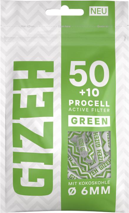 Produktbild Gizeh Aktivkohlefilter 6 mm ProCell