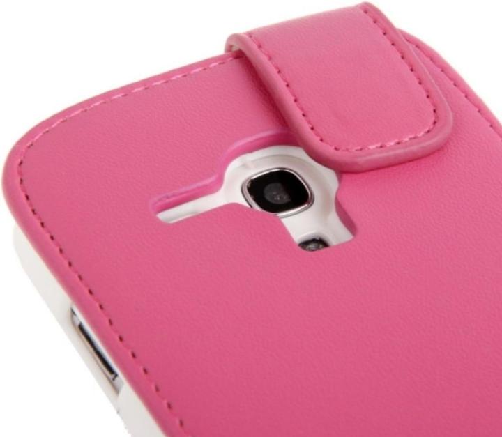 Produktbild König Design Schutzhülle Handy Tasche Flip für Samsung Galaxy S3 mini i8190 / i8195 / i8200 Pink (Samsung Galaxy S3 Mini)