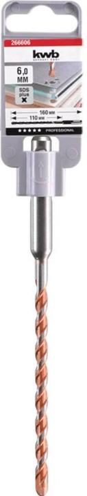 Actual product image kwb SDS Plus All Purpose Hammer Drill 6x 160 mm (6 mm)