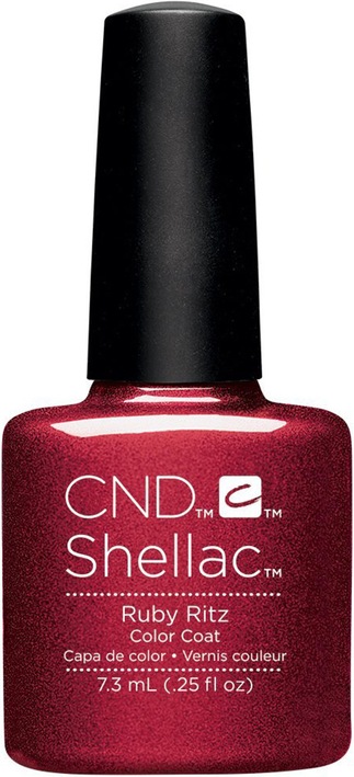 Produktbild CND Shellac UV Color Coat Books & Beaujolais (Ruby Ritz, UV-Gel Lack)