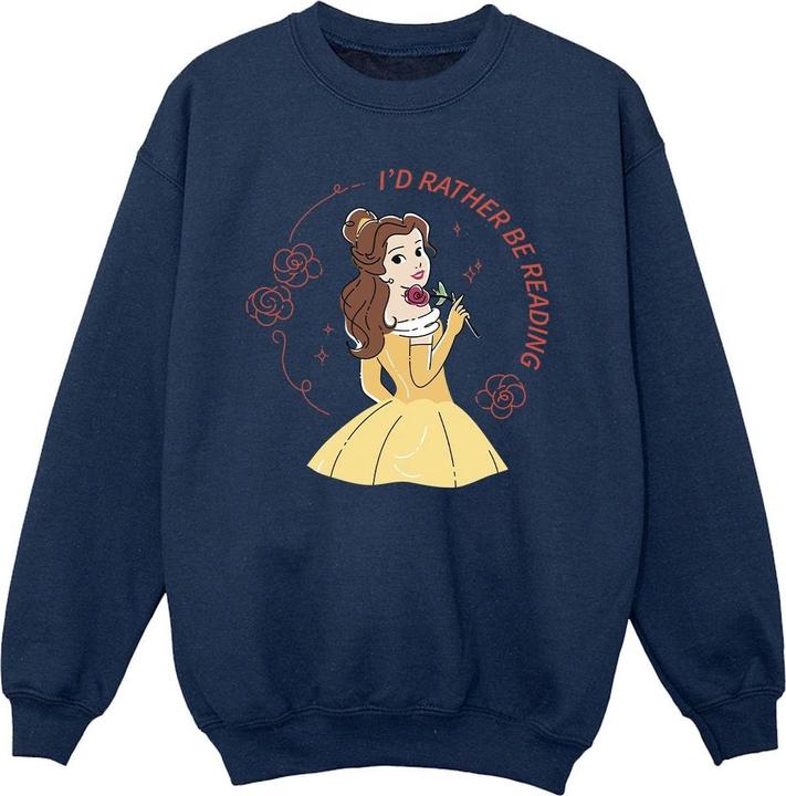 Produktbild Disney Beauty And The Beast I'd Rather Be Reading Sweatshirt Mädchen (128)