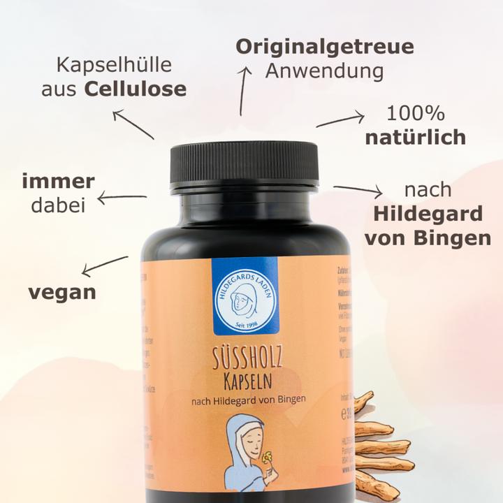 Produktbild Hildegards Laden Süssholz Kapseln 90 Stk (90 Stück, Kapseln, 64 g)