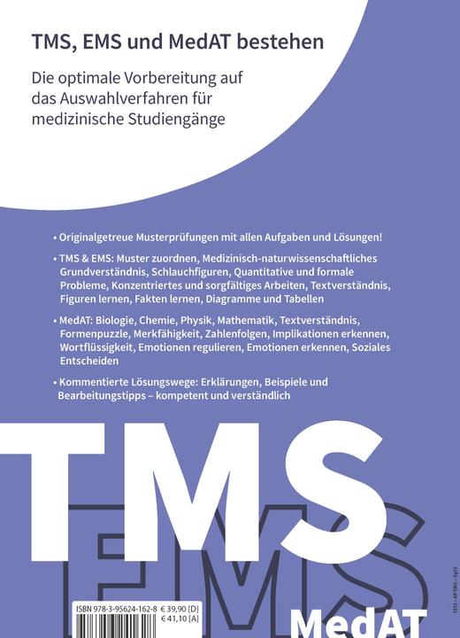 Produktbild Testtrainer Medizinertest: TMS, EMS und MedAT bestehen (Deutsch, Anna Klement, Marcus Mery, Kurt Guth, 2023)