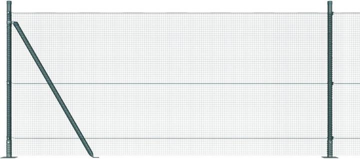 Produktbild vidaXL Zaunpfosten-Set Set von 2 Grün Metall Langlebig
