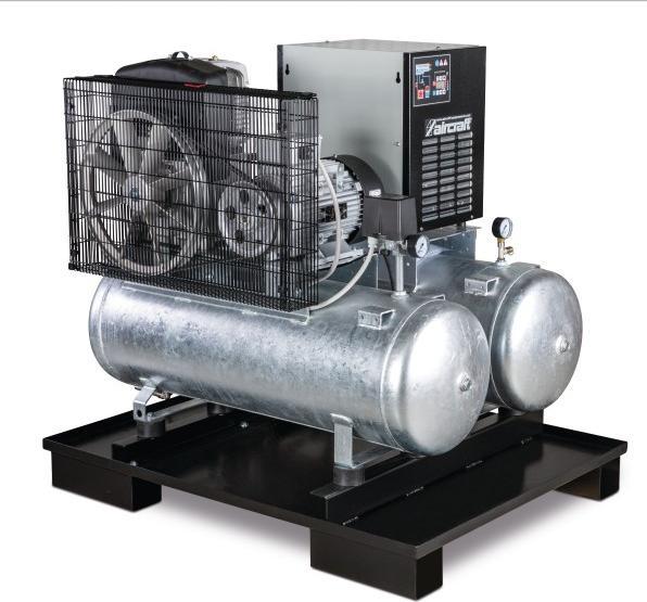Immagine prodotto Stürmer - Compressore a pistoni stazionario AIRPROFI DUO 703/2x100/10 K - con 2 serbatoi di aria compressa (10 bar, 200 l)