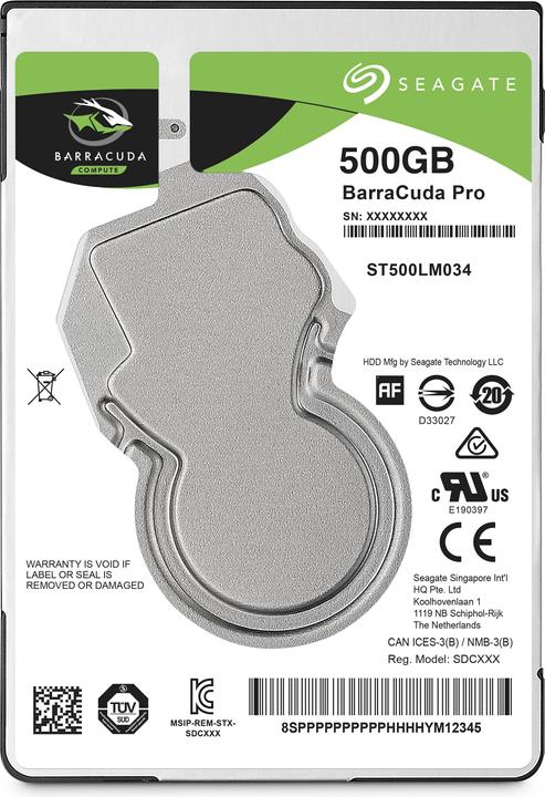 Produktbild Seagate BarraCuda Pro (0.50 TB, 2.5", SMR)