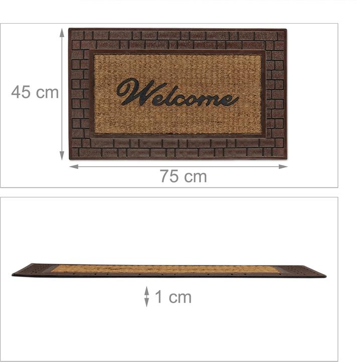Actual product image Relaxdays Doormat (75 x 45 x 1 cm)
