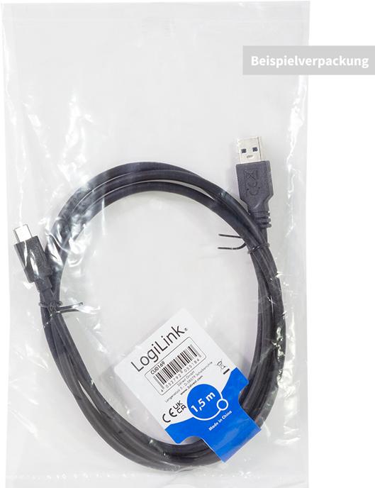 Productafbeelding LogiLink USB A – USB C (0.15 m, USB 3.0)