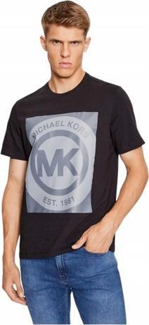 Actual product image Michael Kors SS CREW GRAPHIC T MONOLITH MK BLACK 6F36G10091 001 M L (L)