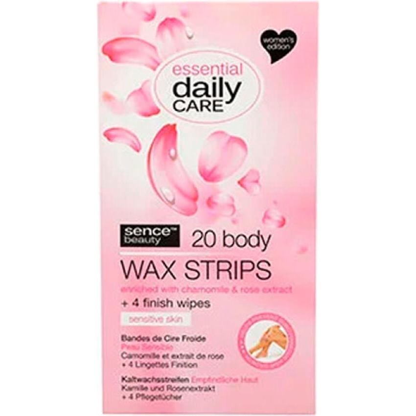 Sence, Crema + Cera depilatoria, Hair Removal Bands for Sensitive Skin (20x, 45 g)