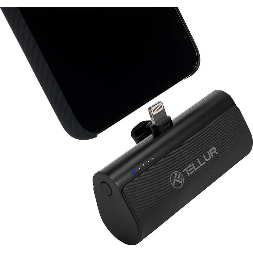 Tellur Nero Pd203 Powerbank 5000Mah (5000 Mah, 18.50 Wh), Powerbank,
