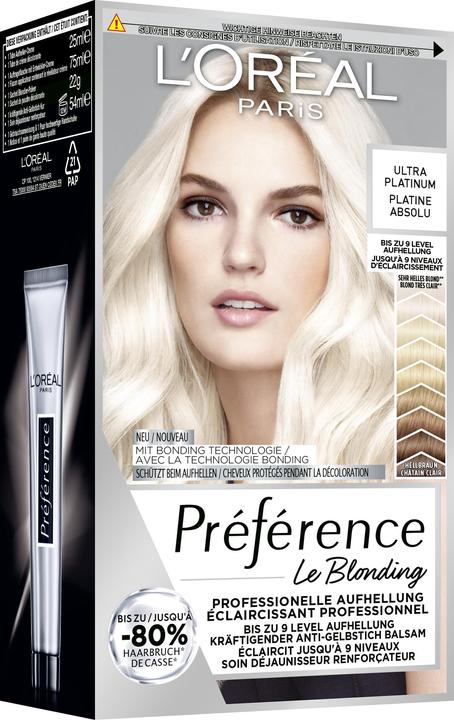 Image du produit L'Oréal Paris Preference Le Blonding (Platine absolue, 9L Ultra Platinum)