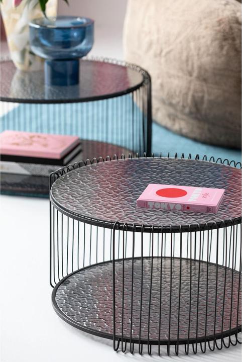 Image du produit Kare Design Couchtisch Wire Double Bubble Schwarz (2/Set)