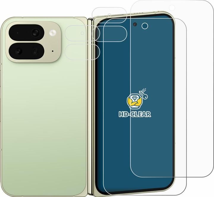 Produktbild BROTECT Schutzfolie für Google Pixel 10 Pro Fold (Display+Kamera) Displayschutz Displayschutzfolie Folie (2 Stück, Google Pixel 10 Pro Fold)