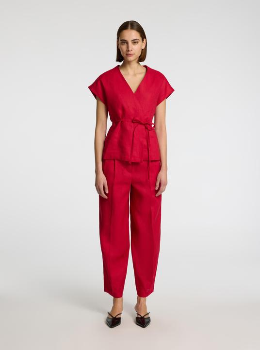 Immagine prodotto Selected Femme 100% Leinen Barrel Fit Hosen (Banda radio 38 (2600 MHz))