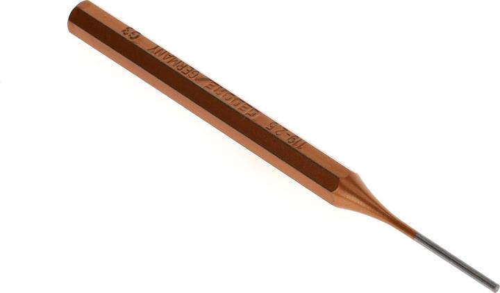 Actual product image Gedore Pin punch, 1-piece, 2.5 mm, steel/lacquer, silver/copper (30 mm)