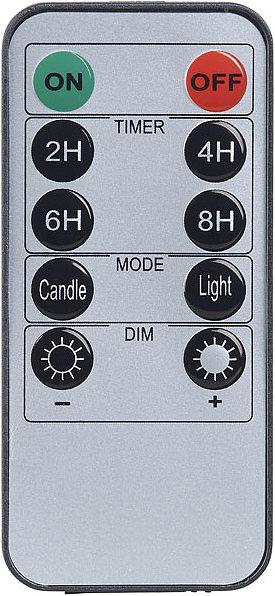 Actual product image Lunartec Set of 2 LED real wax candle in wind glass