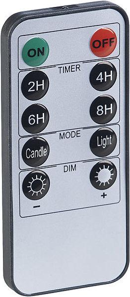 Actual product image Lunartec Set of 2 LED real wax candle in wind glass