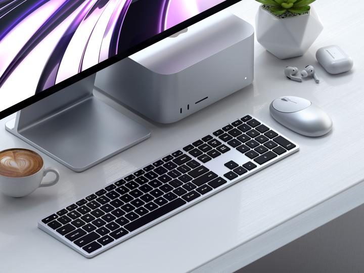 Produktbild Satechi Slim X3 Multisync Backlit Alu BT Keyboard (Mac) (CH, Kabelgebunden, Kabellos)