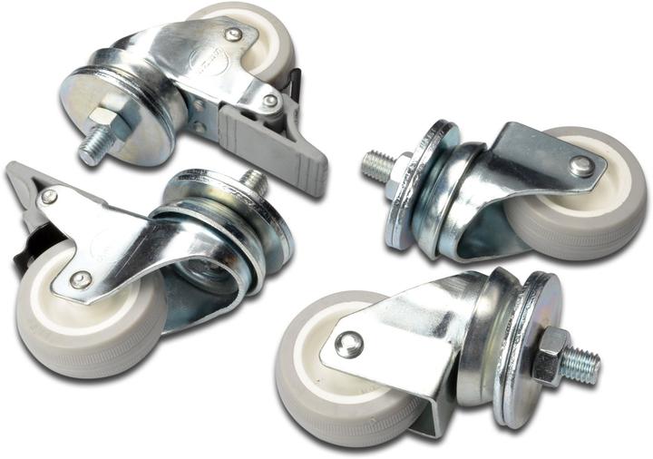 Digitus DN-19 CASTOR-WM Jeu de roulettes pour armoires murales, cadre universel