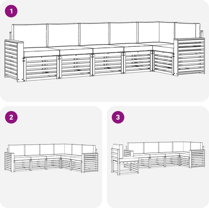 Produktbild vidaXL Outdoor-Sofa