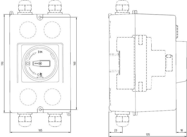 Produktbild Siemens HOUSING,ALUMINIUM,IP65,72MM