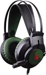 A4Tech BLOODY J437 Grün / Gaming-Headset mit Mikrofon / 7.1 / Klappmikrofon / USB / 1,8 m (Filaire)