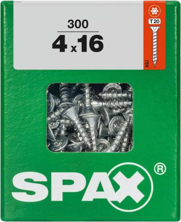 Produktbild Spax DIY Universal Senkkopf T-STAR plus VGW WIROX A9J 4x16 L 300 St. (300 Schrauben pro Stück)