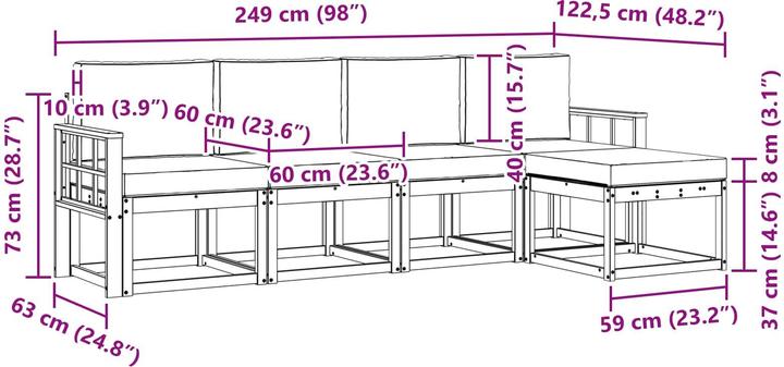 Produktbild vidaXL Gartenmöbel