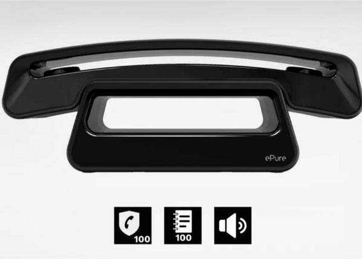 Alcatel Epure Iconic black - Easy-to-use cordless DECT design phone, with handsfree function