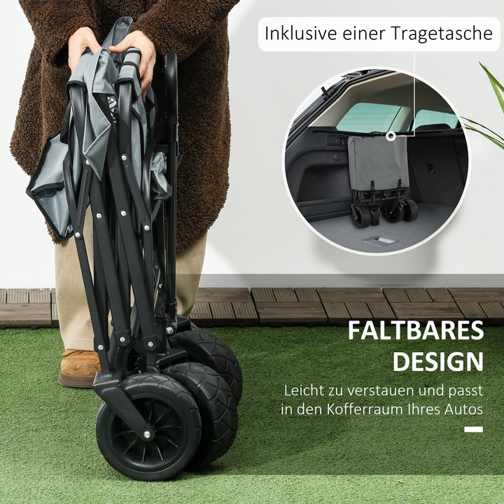 Immagine prodotto Outsunny Carrello a mano con borsa frigo