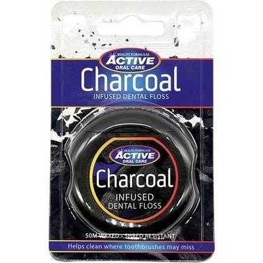 Beauty Formulas, Zahnseide, Active Oral Care Dental Floss With Activated Carbon 50M (50 m)
