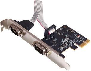 Produktbild Longshine Controller PCIe 2x Seriell RS232 - Schnittstellenkarte - PCI-Express