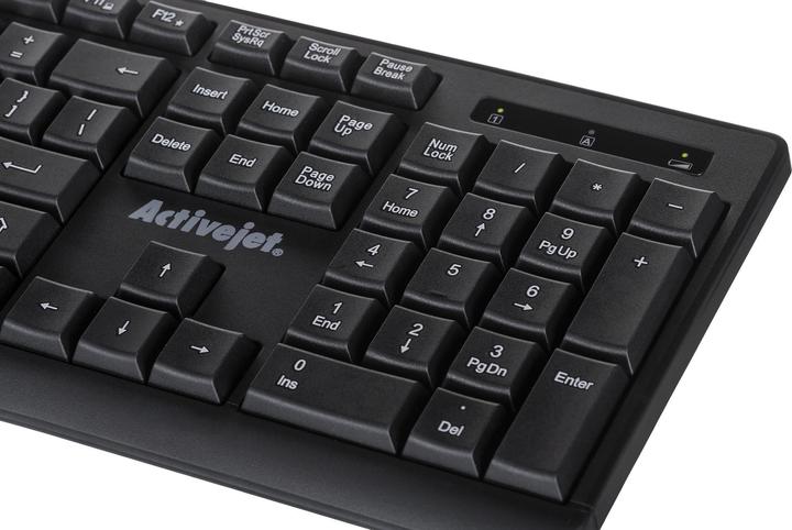 Actual product image Activejet Wireless Keyboard K-3803SW, battery powered, AAA (Eng. Int., Wireless)