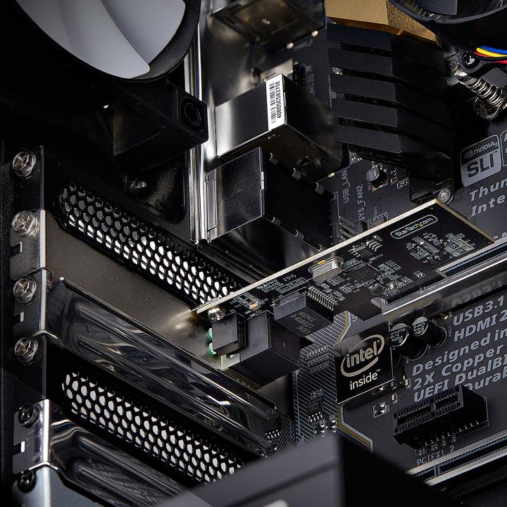 Produktbild StarTech com PR12GI-NETWORK-CARD, Eingebaut, Kabelgebunden, PCI Express, Ethernet, 2500 Mbit/s, Schw (PCI Express 2.0 x2)