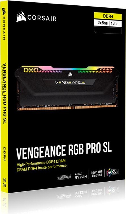 Produktbild Corsair Vengeance RGB Pro SL (2 x 8GB, 3200 MHz, DDR4-RAM, DIMM)