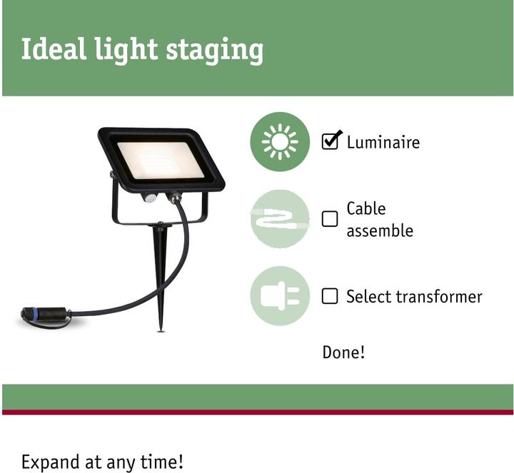 Produktbild Paulmann Outdoor Plug & Shine Flood Spot (1700 lm, IP65)