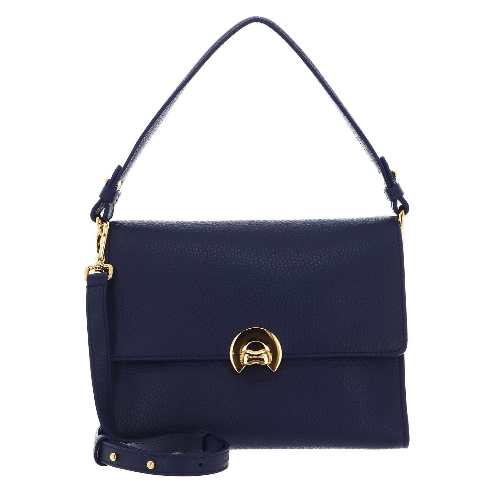 Coccinelle, Damen, Handtasche, Binxie Handbag Grained Leather, Blau