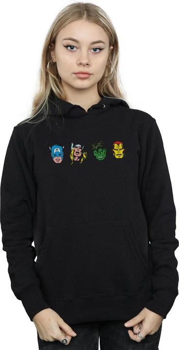 Image du produit - Sweat à capuche AVENGERS COMIC HEADS - Femme (M)