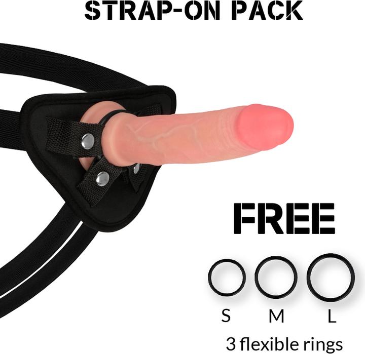 Image du produit Rock Army ROCKARMY - HARNESS + SILICONDILDO FLUIDE PREMIUM AVENGER 19 CM -O- 3.98 CM