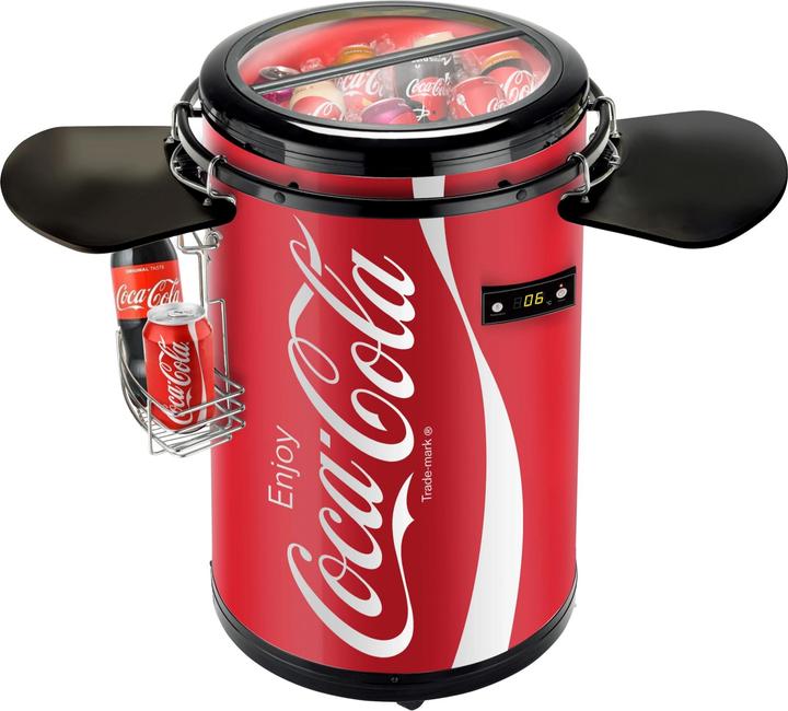Coca Cola SPC-88CC Raffreddatore per feste, 50L, 4 rotelle, display LED (50 l)