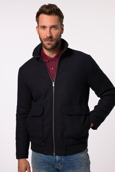 Actual product image JP1880 JP 1880 Bomberjacke, Wolle, Collegekragen, bis 7 XL (6XL)