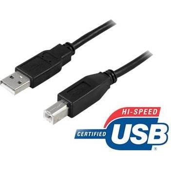 Thumbnail - Deltaco USB 2.0 Cable A/B (1 m, USB 2.0), USB Kabel