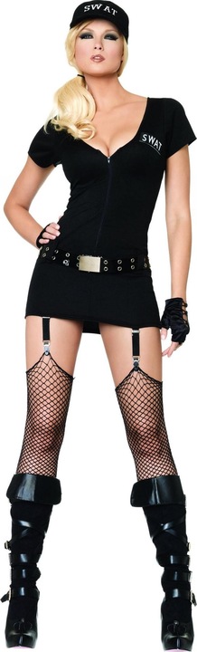 Produktbild Leg Avenue Sexy SWAT Kostüm Polizistin Kostüm für Karneval (M)