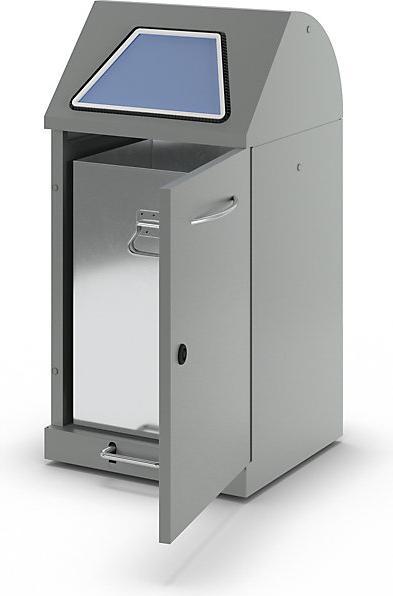 Produktbild kaiserkraft System-Wertstoffsammler, Einwurfklappe fussbetätigt (45 l)
